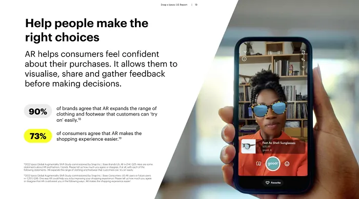 Snap Ipsos AR report