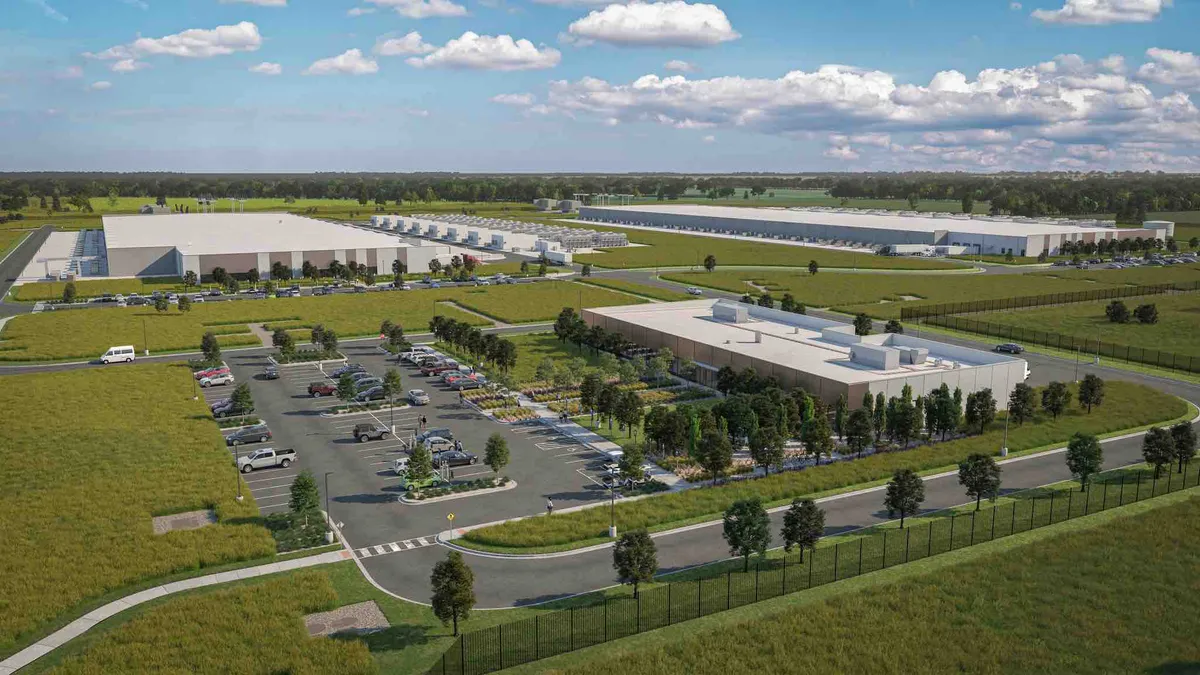 Rendering of Meta's $800 million data center in Alabama