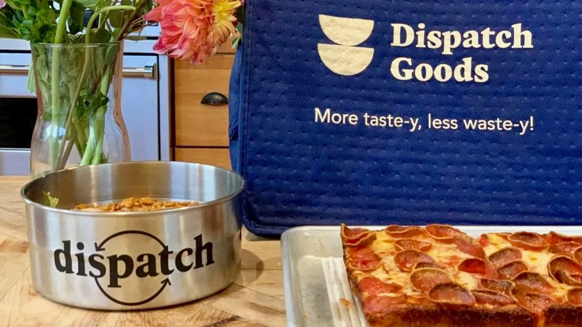 Reusable takeout containers from Dispatch Goods