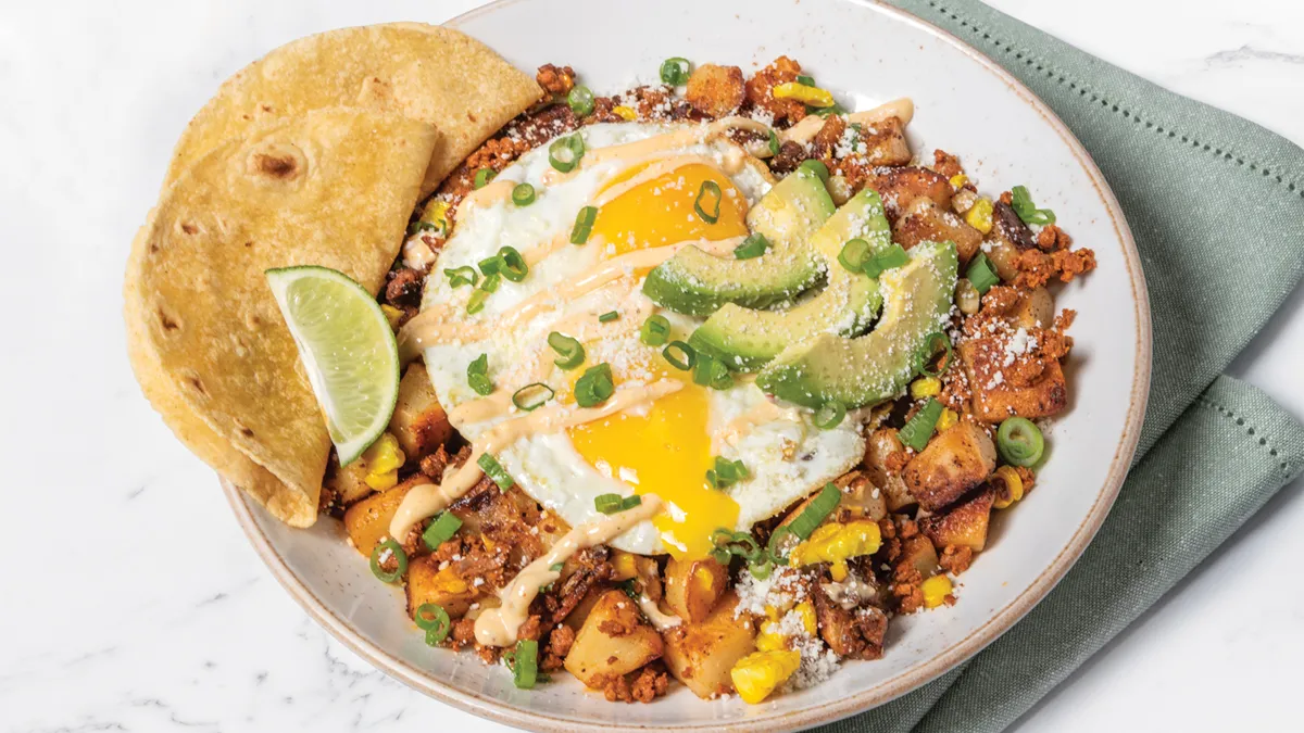 An image of Elote Mexican Street Corn Hash at First Watch