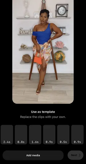 Instagram Reels templates