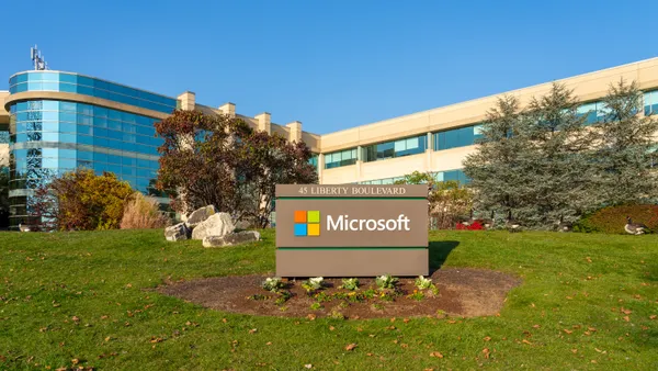 Microsoft technology center﻿ building in Malvern, Pennsylvania on Nov. 5, 2023.