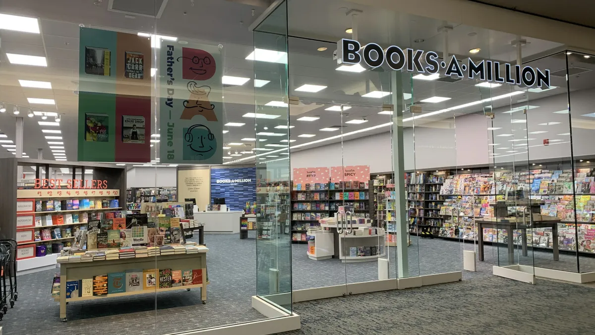 Books-A-Million storefront in Bridgeport, West Virginia.