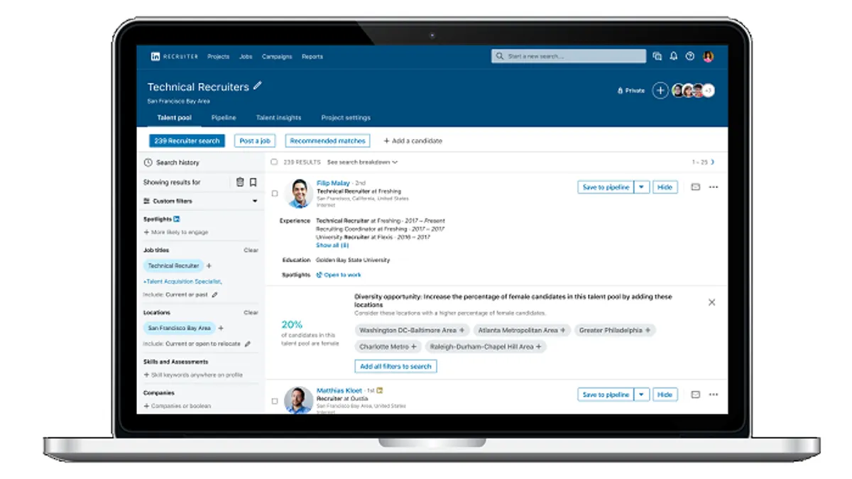LinkedIn Diversity Nudges
