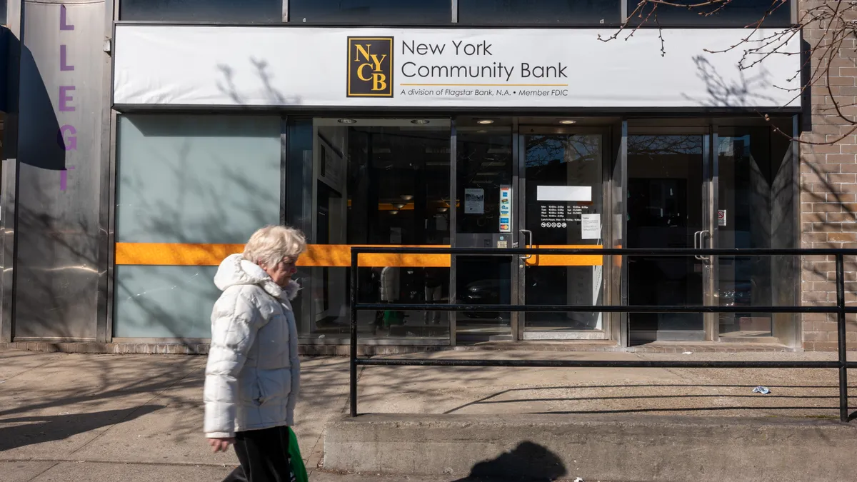 A New York Community Bank branch location is shown