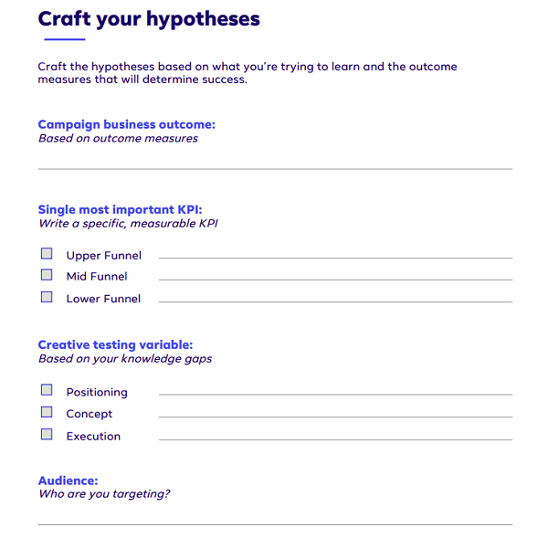 Facebook Creative Prototyping guide