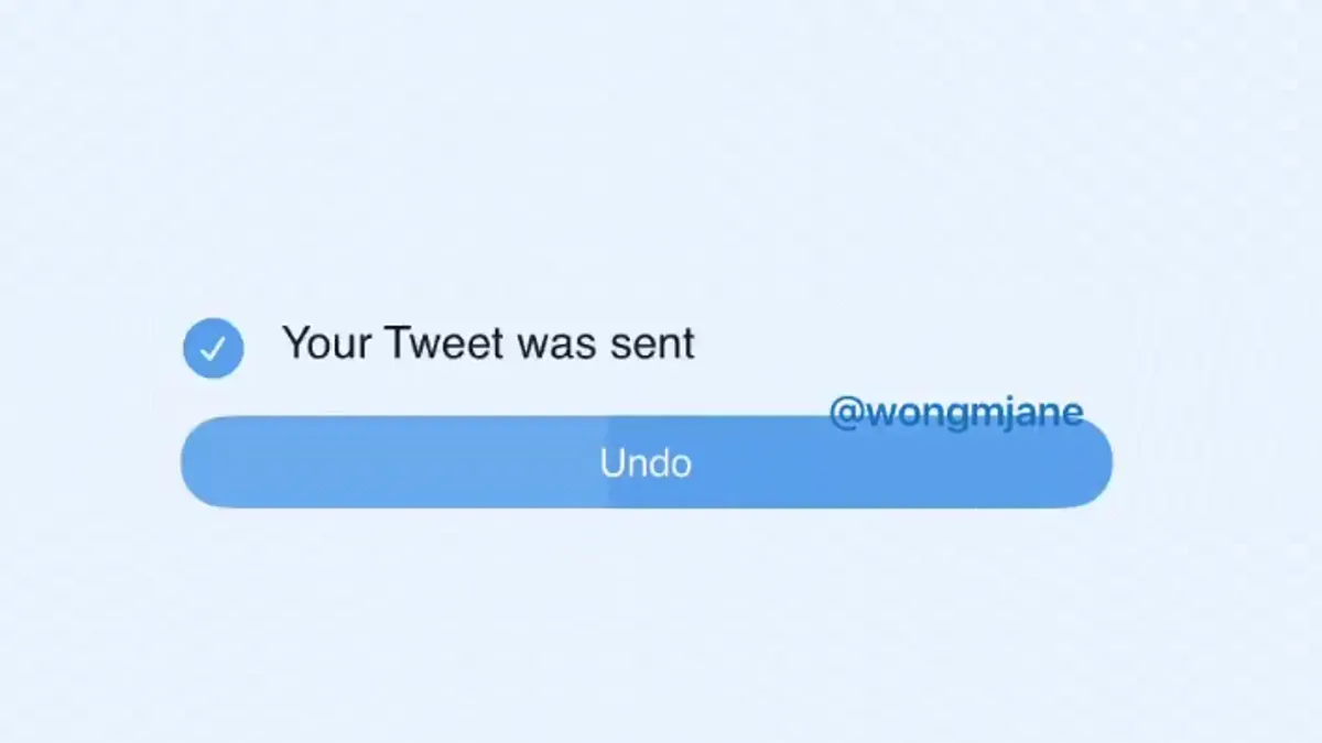 Twitter undo option