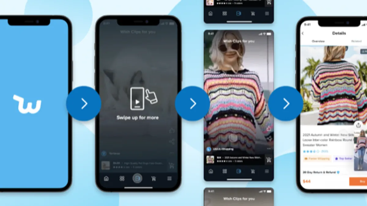 Wish debuts shoppable video tool for merchants.