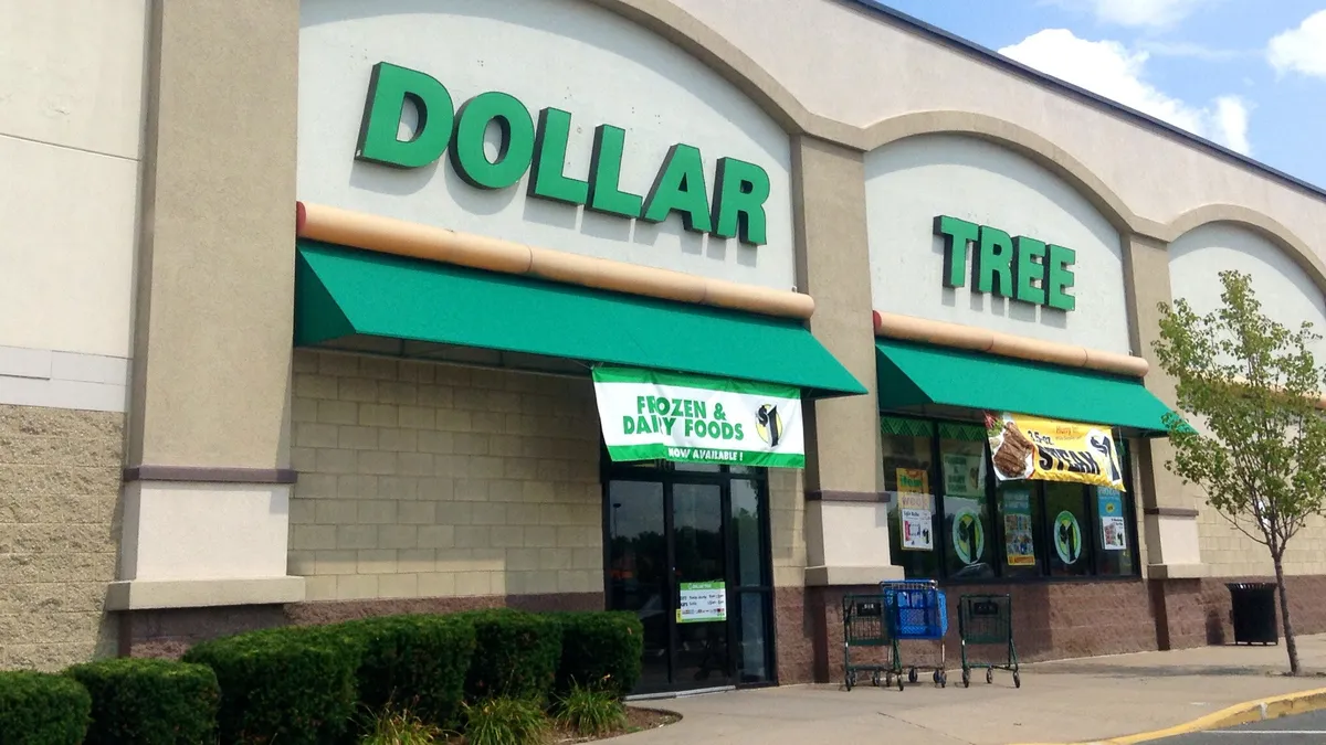 Dollar Tree storefront.