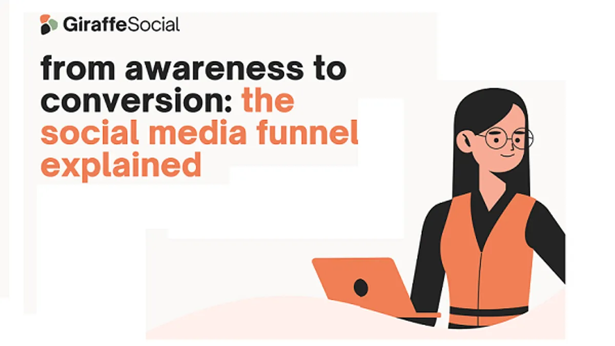 social media funnel infographic
