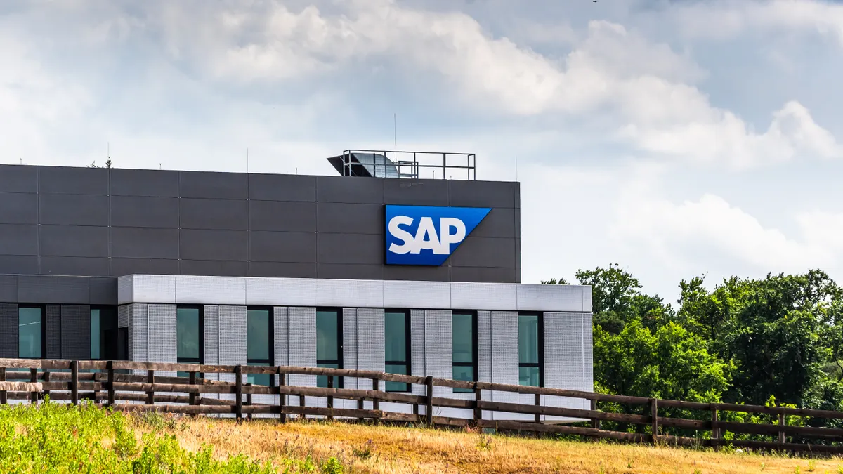 Global software company SAP's headquarters in Walldorf, Germany.