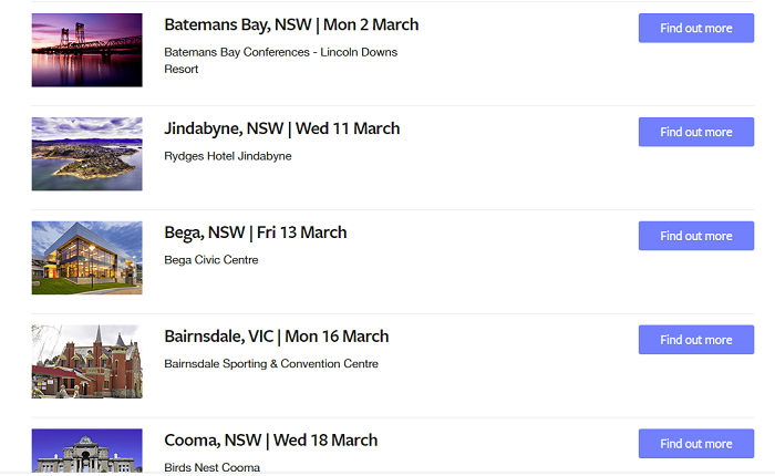 Facebook bushfire assistance workshops