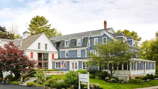 The exterior of White Barn Inn.