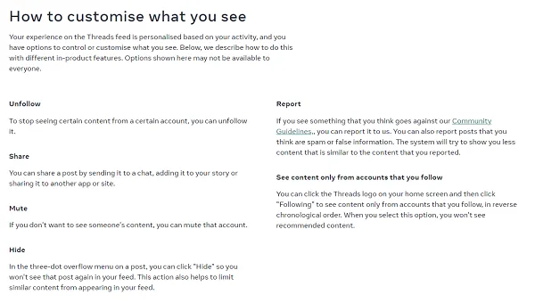 Threads algorithm overview