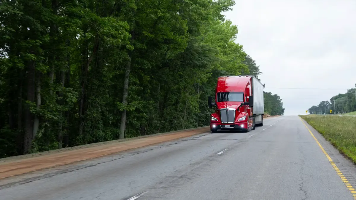 Kodiak AI truck on road