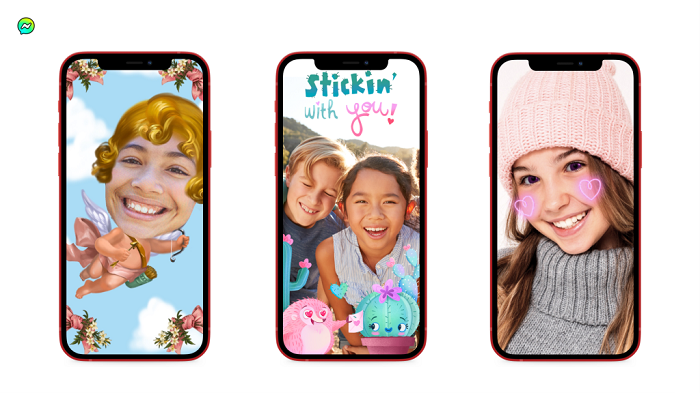 Messenger Kids Valentine's Day features