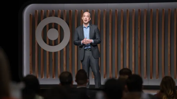 CFO Jim Lee speaks to investors and media at Target’s annual Financial Community Meeting in March of 2026.