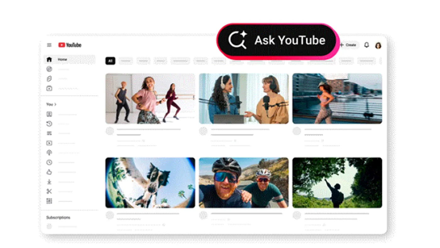 Ask YouTube desktop