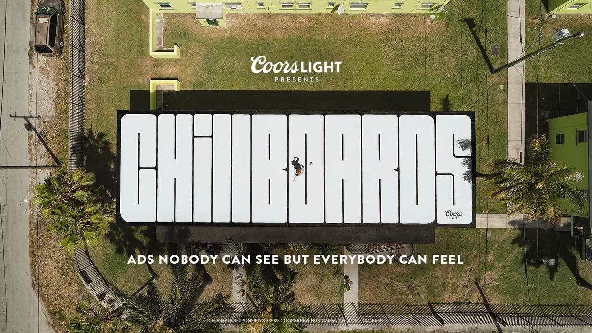 Coors Light wants to chill your roof this summer with innovative new billboard