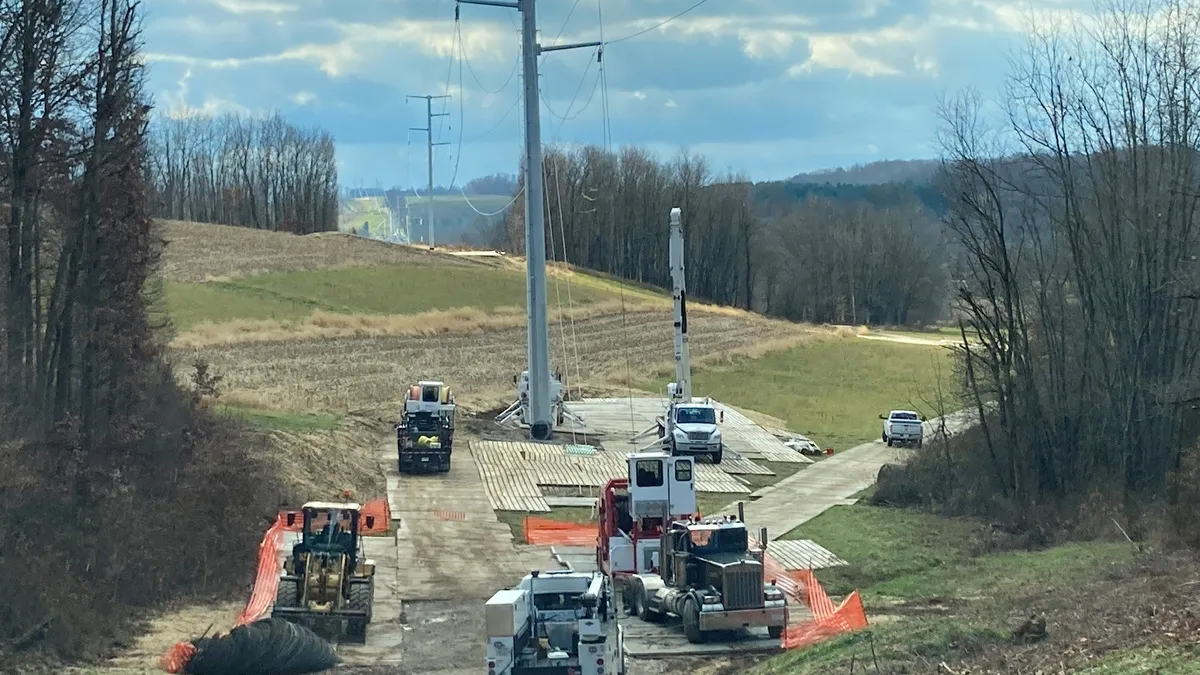 FirstEnergy upgrades transmission line in Southeast Ohio.