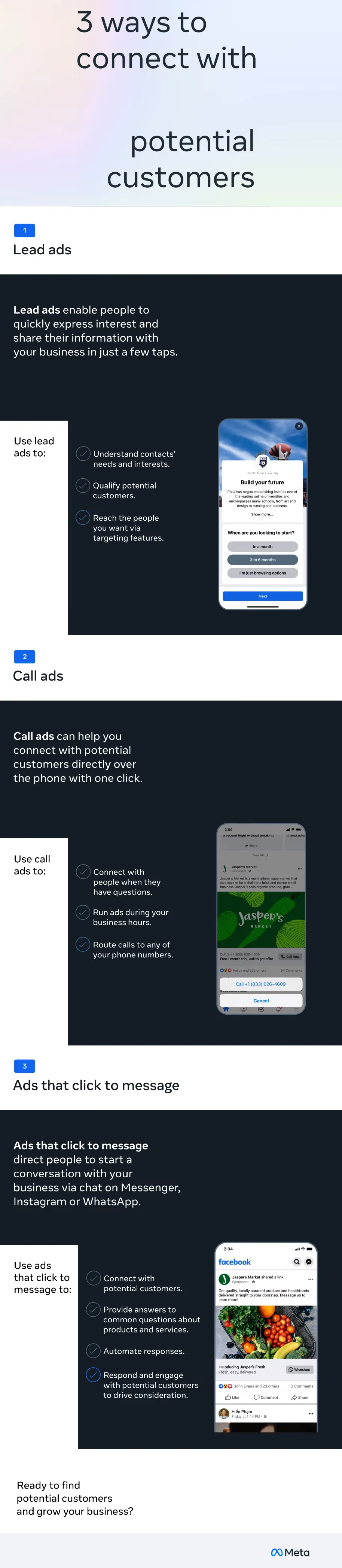 Meta Lead Gen Ads Infographic