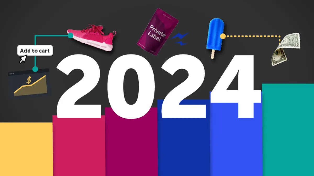 2024 written in graphic image in ecommerce theme
