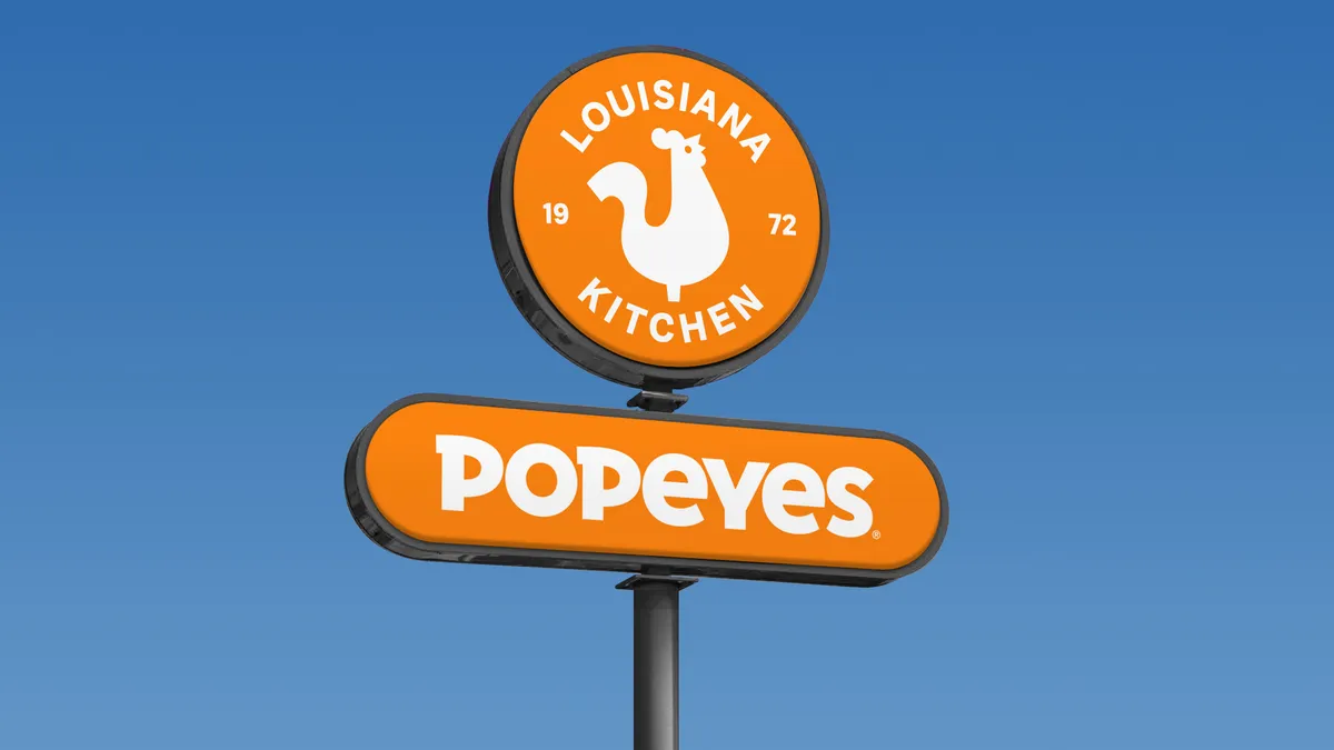 Popeyes signage