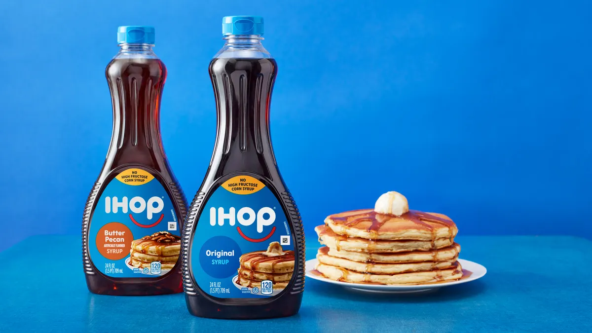 Kraft Heinz's new Ihop syrups.