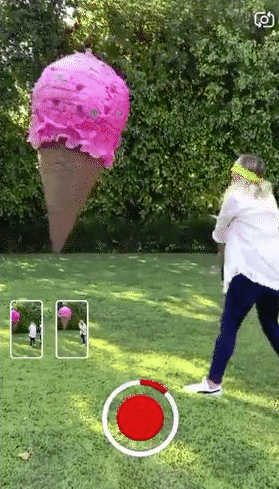 Snapchat multi-frame Snaps example
