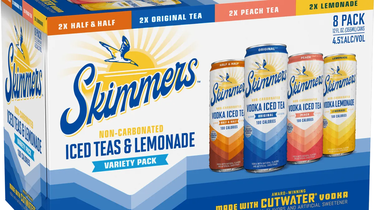 A package of Anheuser-Busch's Skimmers.