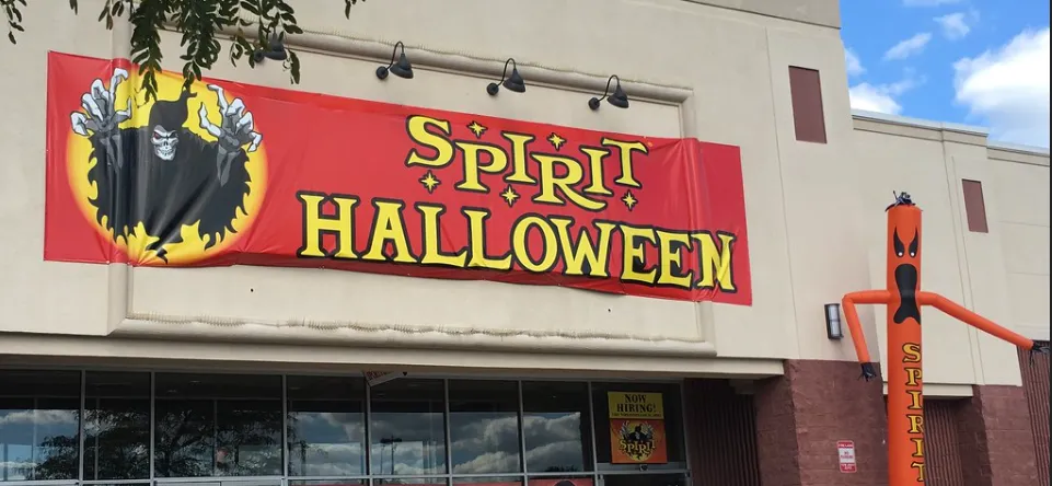 Spirit Halloween storefront.