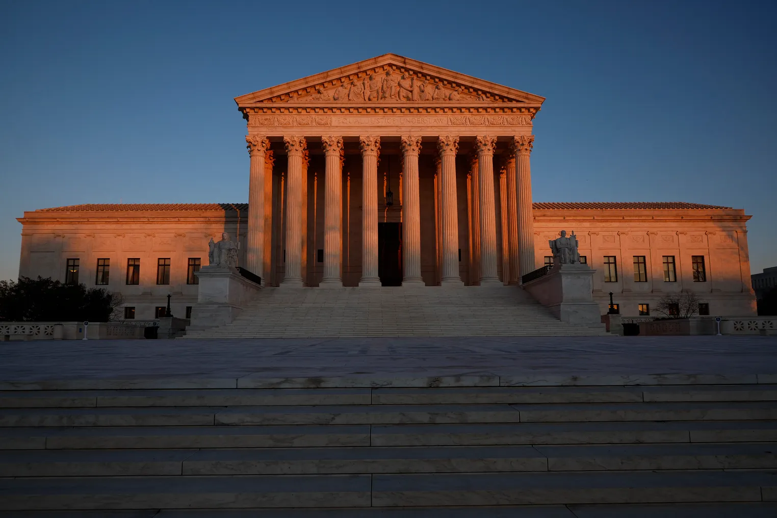 The exterior of the Supreme Court.