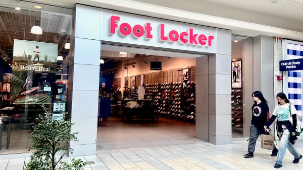 A Foot Locker location in an enclosed mall.