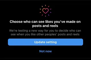 Instagram hide likes