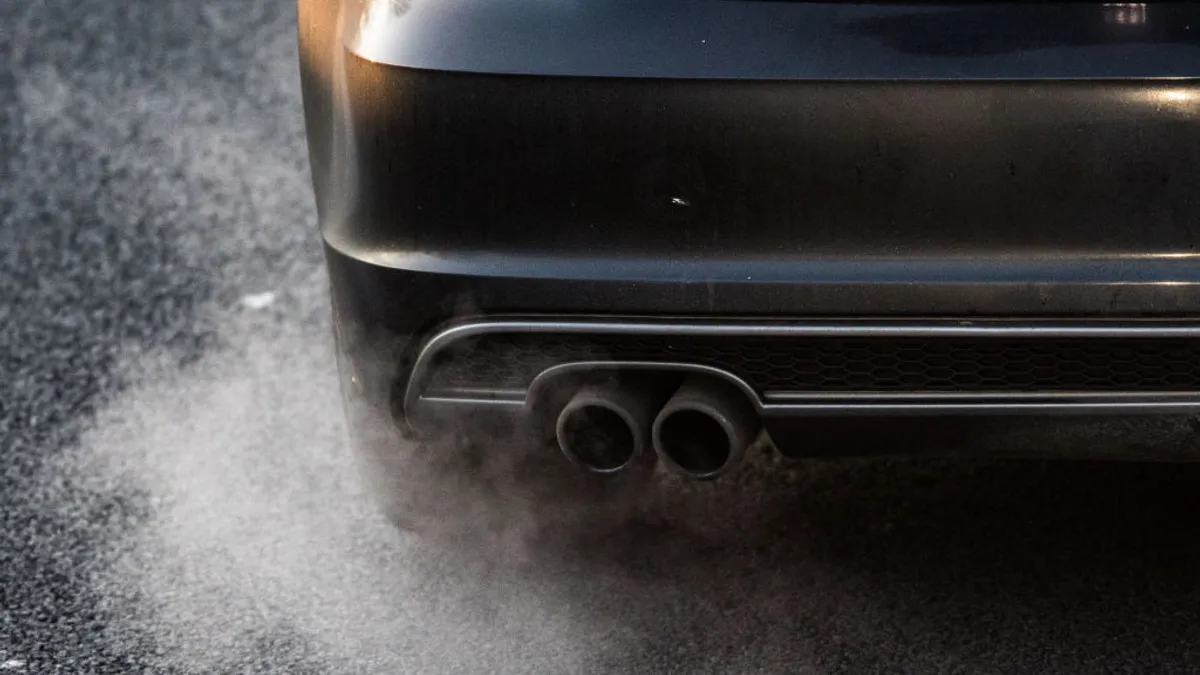 Vehicle tailpipe emissions