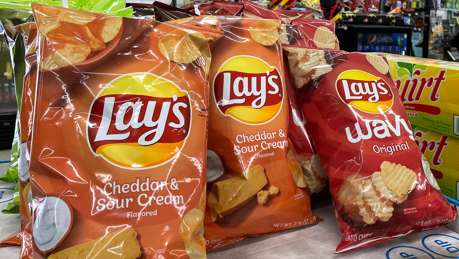 Lay's potato chips made by PepsiCo.