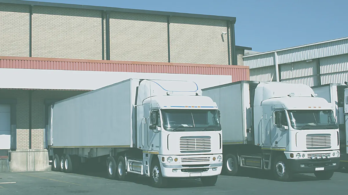 Refrigerated transporters at a ood warehouse
