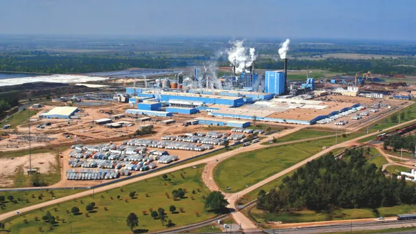 Aerial view of Domtar Ashdown Mill