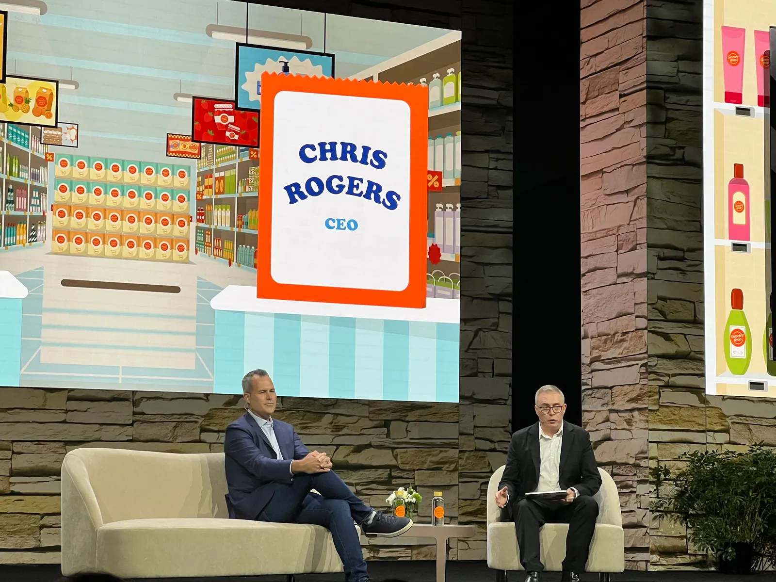 Instacart CEO Chris Rogers speaks at Groceryshop in Las Vegas