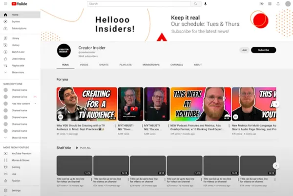 YouTube audience analytics