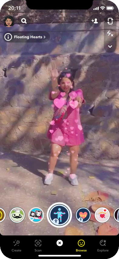 Snapchat Valentine's Day AR Lens