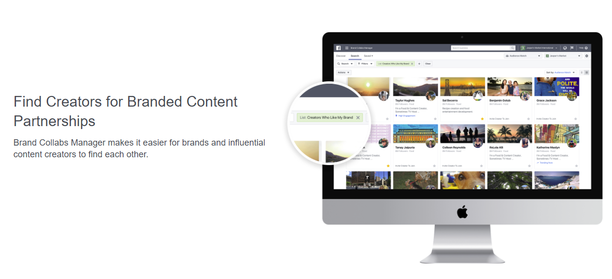 Facebook Announces 'Brand Collabs Manager' Platform to Connect Influencers with Brands | Social Media Today