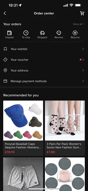 TikTok Order Center