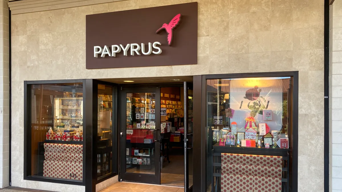 A Papyrus storefront