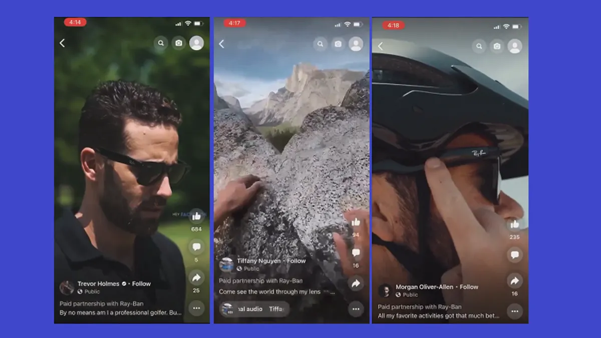 Branded Content in Facebook Reels