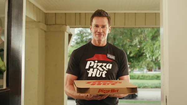 Tom Brady for Pizza Hut's "Pizza Before the Hut" campaign.