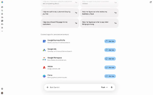 Google Gemini for business