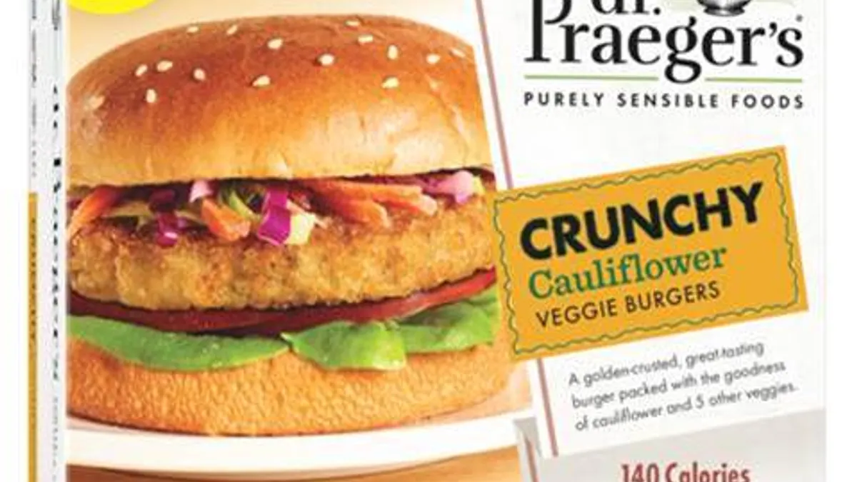Dr. Praeger's new crunchy veggie burgers