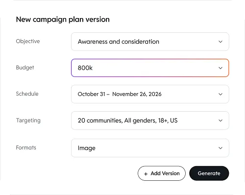 Reddit campaign planner