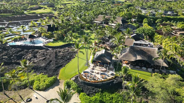 Aerial view of the Kukio Golf & Beach Club.